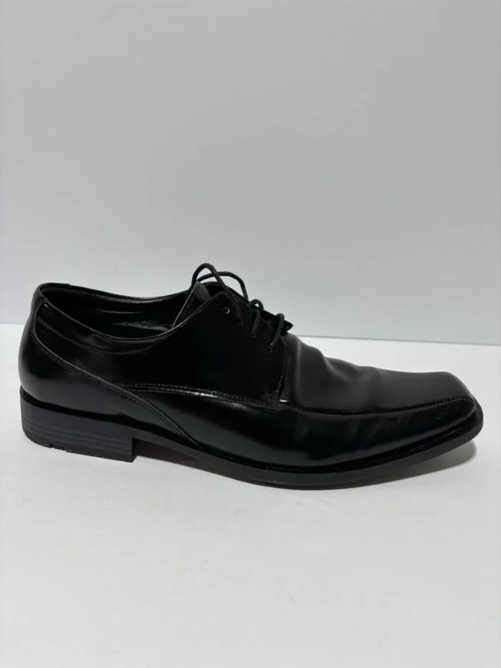 Stacy Adams Men’s Canton Black Leather Oxford, Size 10 Wide
